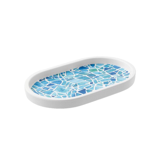 Piatto Ovale Cm 17,6x10,8x1,8 Melamina Mosaic Cod. 68106-29