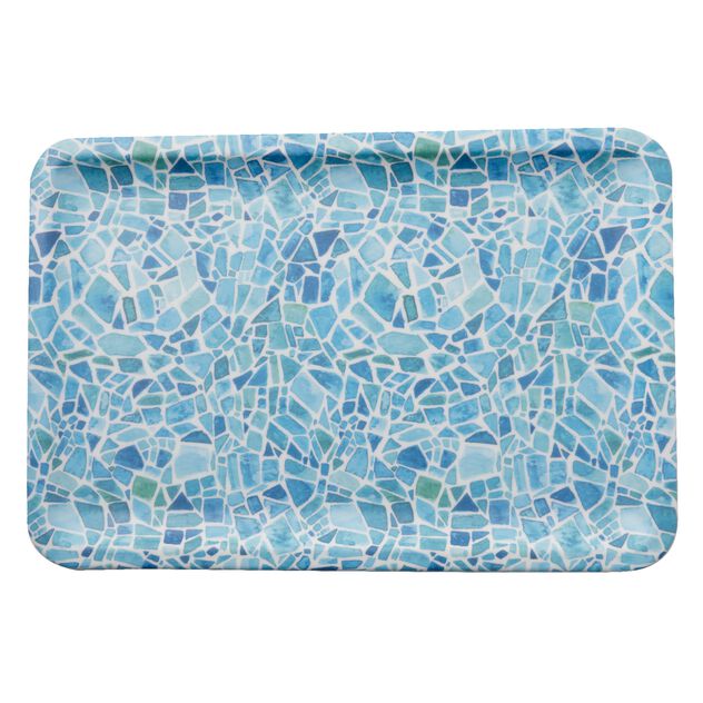 Vassoio Rettangolare Cm 34,2x23,2x2 Melamina Mosaic Cod. 68106-32
