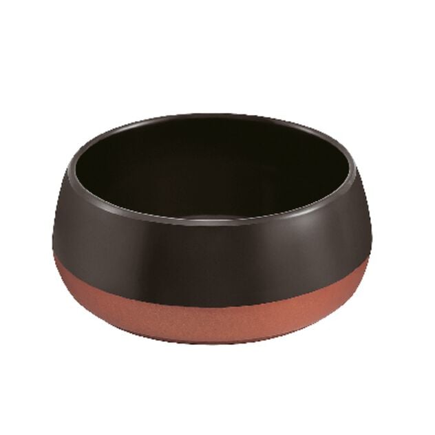 Schale 16 cm H 7 Melamin Gourmet Schwarz Zweifarbig Art.-Nr. 68108B02