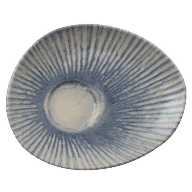 Unterteller organisch, 13,5x11 cm, Sunlight Blue Steinzeug, Art.-Nr. 67382A17