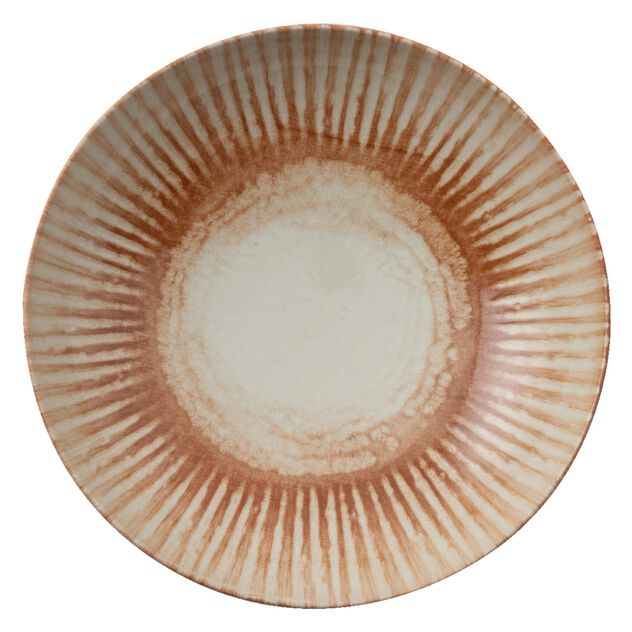 Tiefenteller 22 cm Sunlight Rot Steingut Art.-Nr. 67382B09
