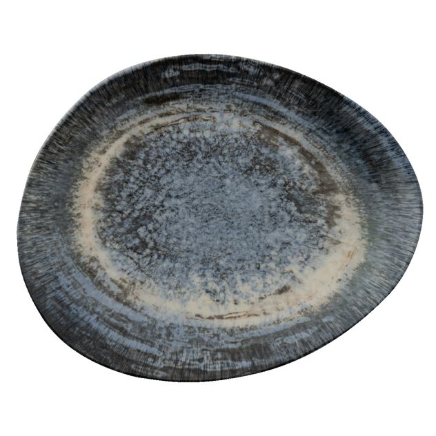 Piatto Piano Organico Cm 31x26 Galaxy Neptune Stoneware Cod. 67384A08