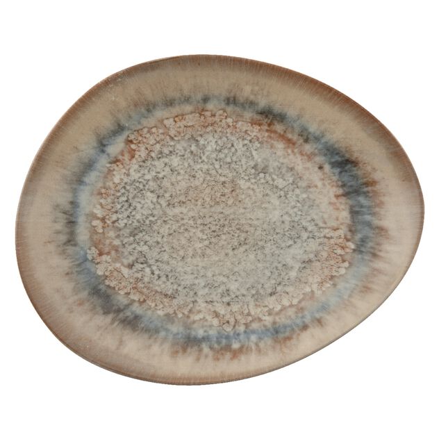 Piatto Piano Organico Cm 31x26 Galaxy Venus Stoneware Cod. 67384B08