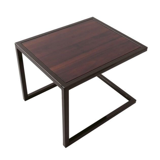 Supporto 55,5x35 H 53 Acciaio Acacia Cod. 68205-53