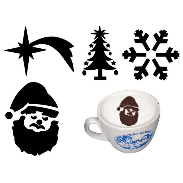 Kit 4 Mini Stencils Per Decorare Cod. 47859-03