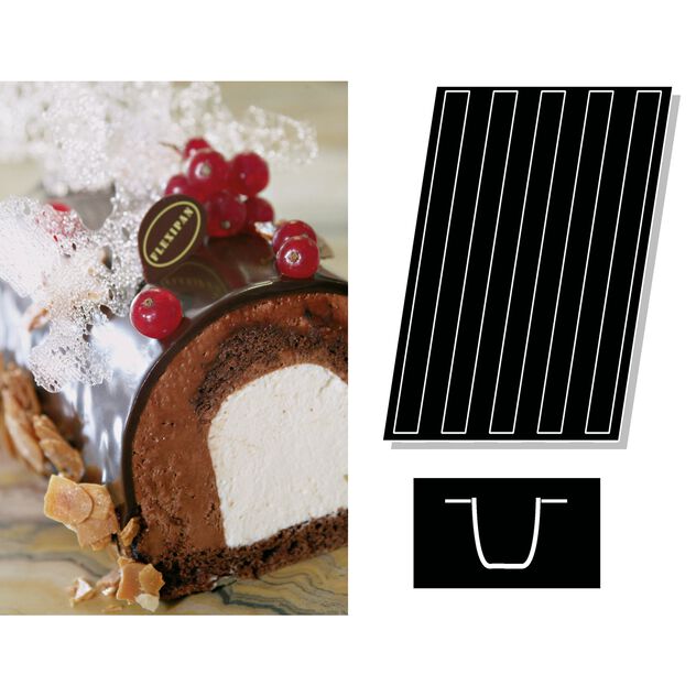 Stampo Christmas Log Insert Cod. 47740-93