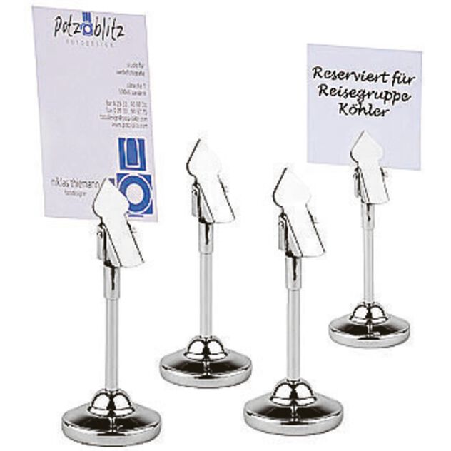 Supporto Numero Tavola, Set 4 Pz Cod. 42954-04
