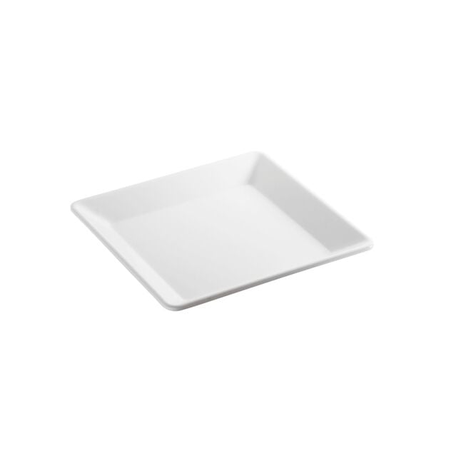 Vassoio Cm 26,5X26,5 Easy Black&amp;White Melamina Bianco Cod. 44841-26