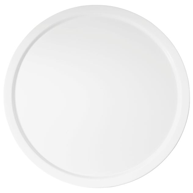 Piatto Tondo Cm 41 Easy Black&amp;White Melamina Bianco Cod. 44845-41