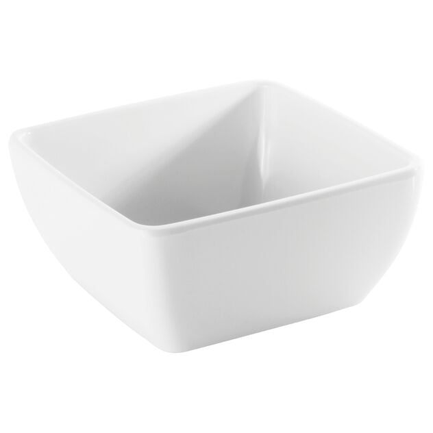 Schüssel quadratisch 19x19x9 cm Easy Black&amp;White Melamin Weiß Art.-Nr. 44847-20