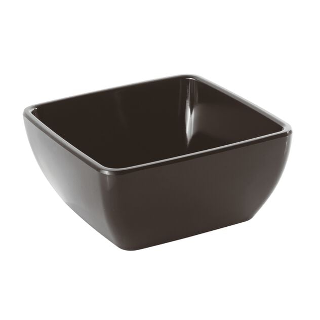 Square Bowl 19x19x9 cm Easy Black&amp;White Melamine Black Code 44847B20