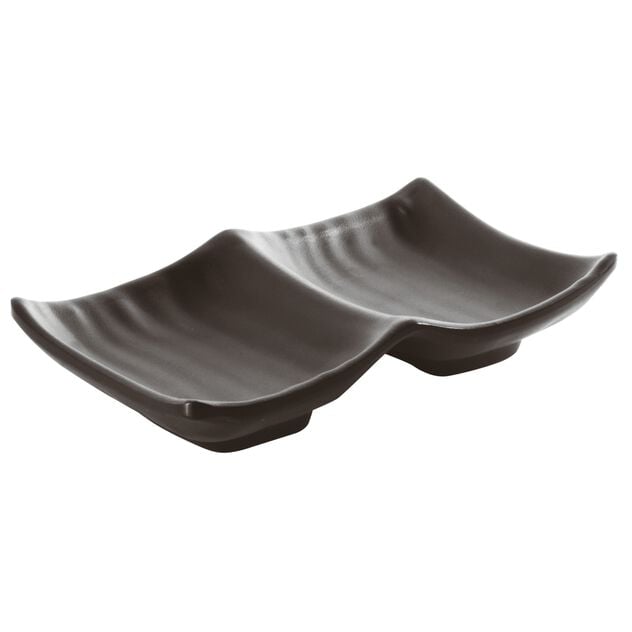 Schale cm 14x9x2,5 Thara Melamin Schwarz Art.-Nr. 44456B14