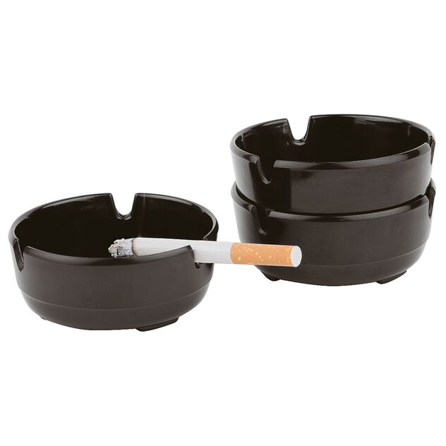 Set 3 stapelbare Aschenbecher 8 cm Code 48251-03