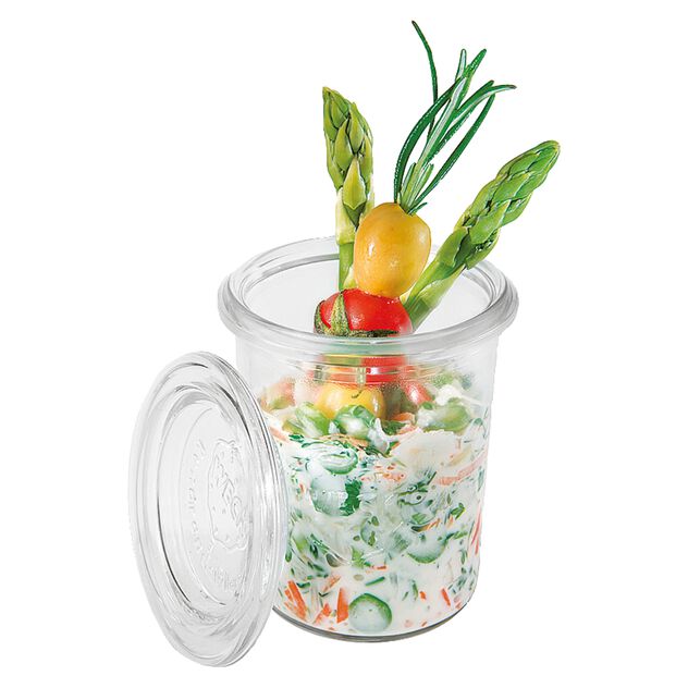 Packung mit 12 Gläsern mit Deckel, 160 ml, Code 41589-16