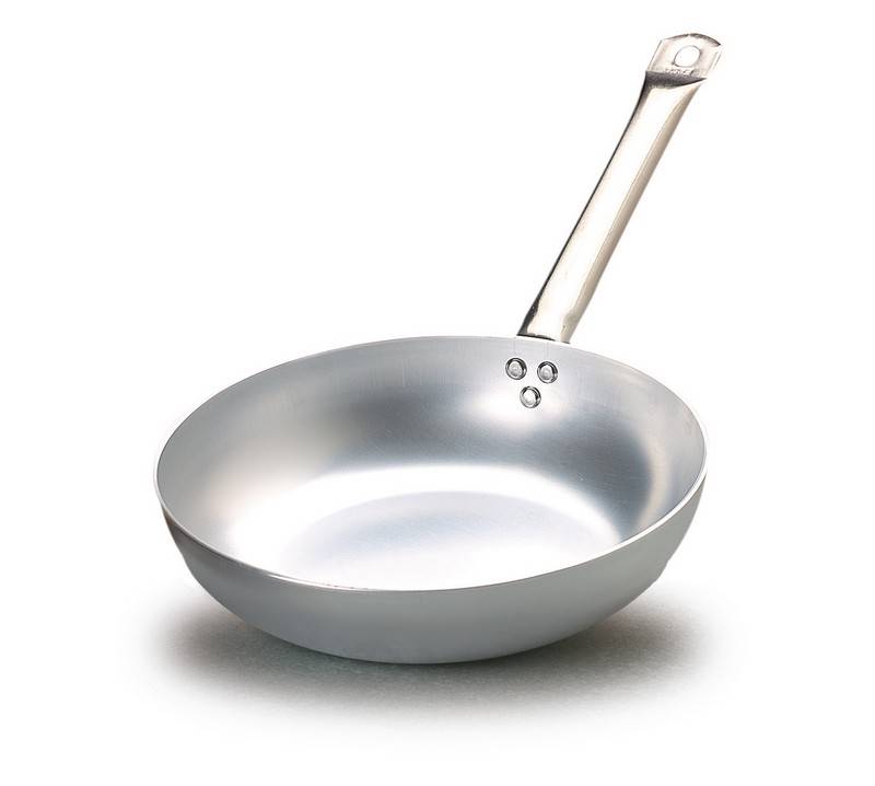 PADELLA SVASATA ALLUMINIO MANICO ACCIAIO INOX 36CM