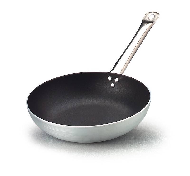 PADELLA SVASATA ANTIADERENTE ALLUMINIO MANICO ACCIAIO INOX 32CM