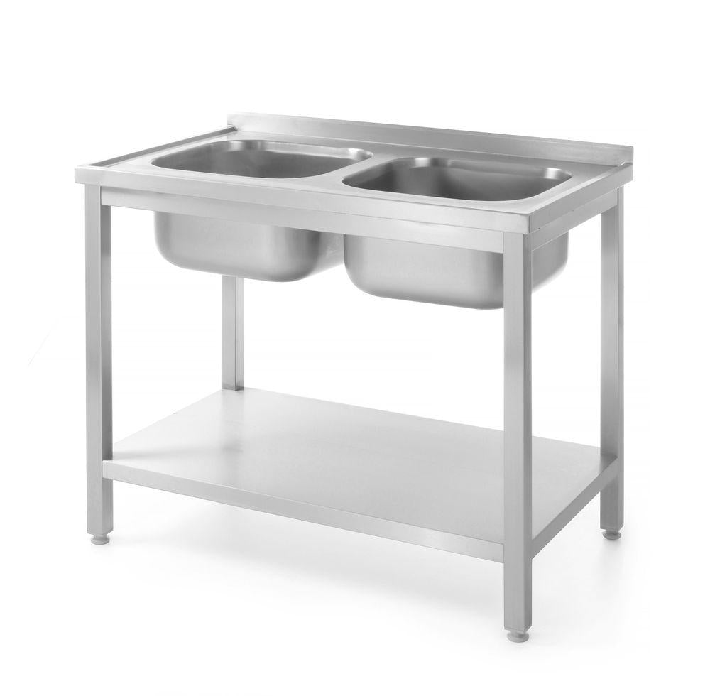 Double sink with shelf - 700 mm Code 812969