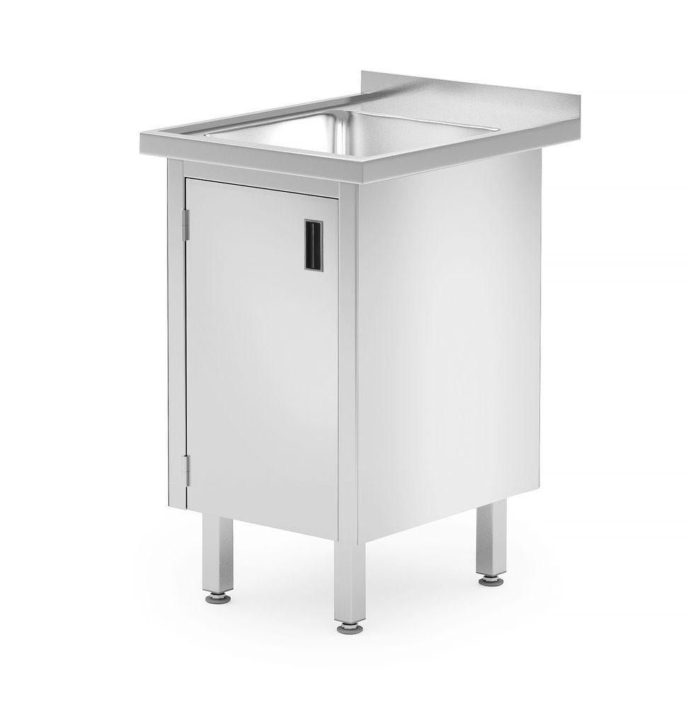 Tavolo singolo con armadio – saldato, profondità: 600 mm. Cod. 813522