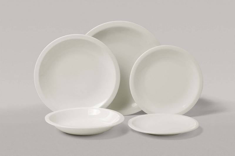 PIATTO PIANO IN PORCELLANA SERIE MILANO 238MM