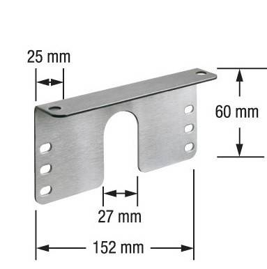 COPPIA DI STAFFE ANGOLARI A SOFFITTO PER GRAH