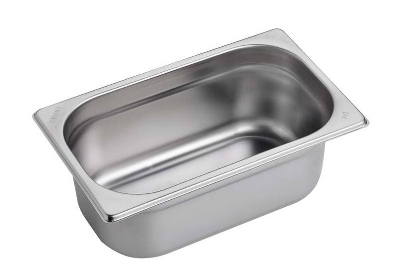 BACINELLA ACCIAIO INOX GN1/4 H100MM