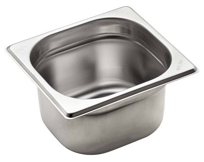 STAINLESS STEEL BASIN GN1/6 H100MM