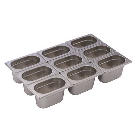BACINELLA ACCIAIO INOX GN1/9 H65MM