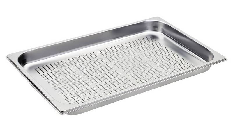 GELOCHTE EDELSTAHLBECKEN GN1/1 H40MM