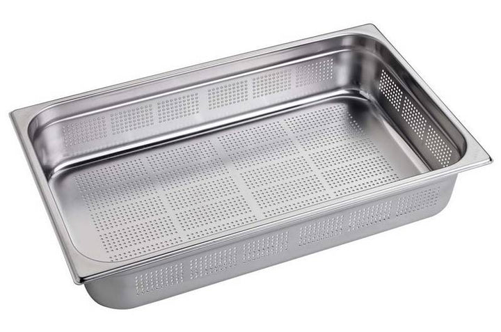 GELOCHTE EDELSTAHLBECKEN GN1/1 H100MM