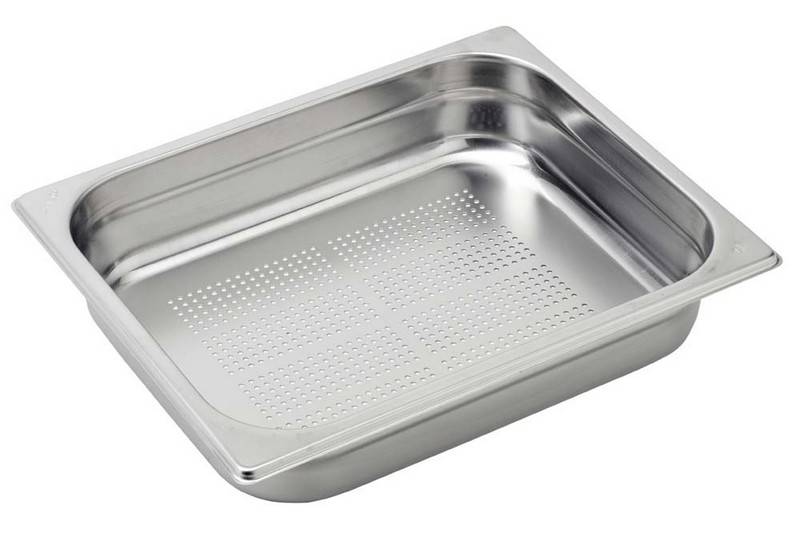 GELOCHTE EDELSTAHLBECKEN GN1/2 H65MM