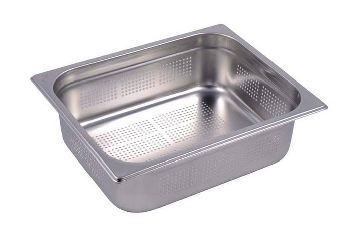 STAINLESS STEEL PERFORATED GN1/2 PAN H100MM