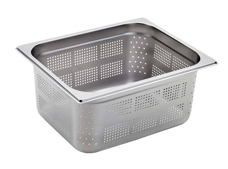 BACINELLA FORATA ACCIAIO INOX GN1/2 H150MM