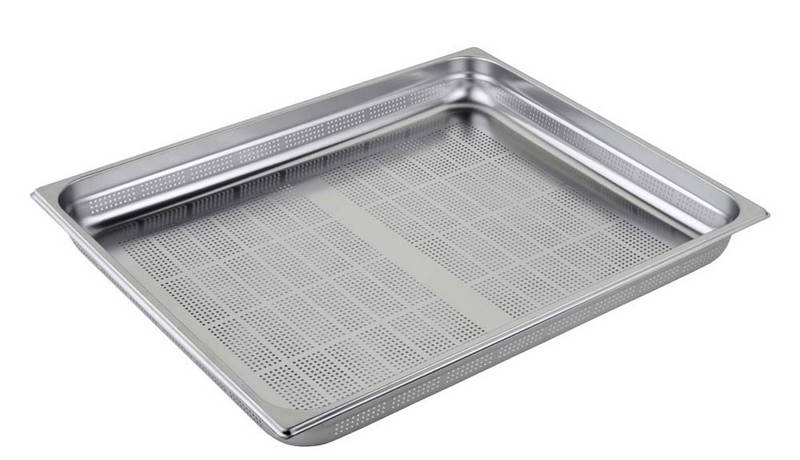 BACINELLA FORATA ACCIAIO INOX GN2/1 H65MM