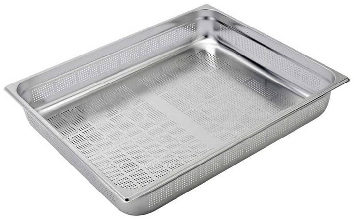 BACINELLA FORATA ACCIAIO INOX GN2/1 H100MM