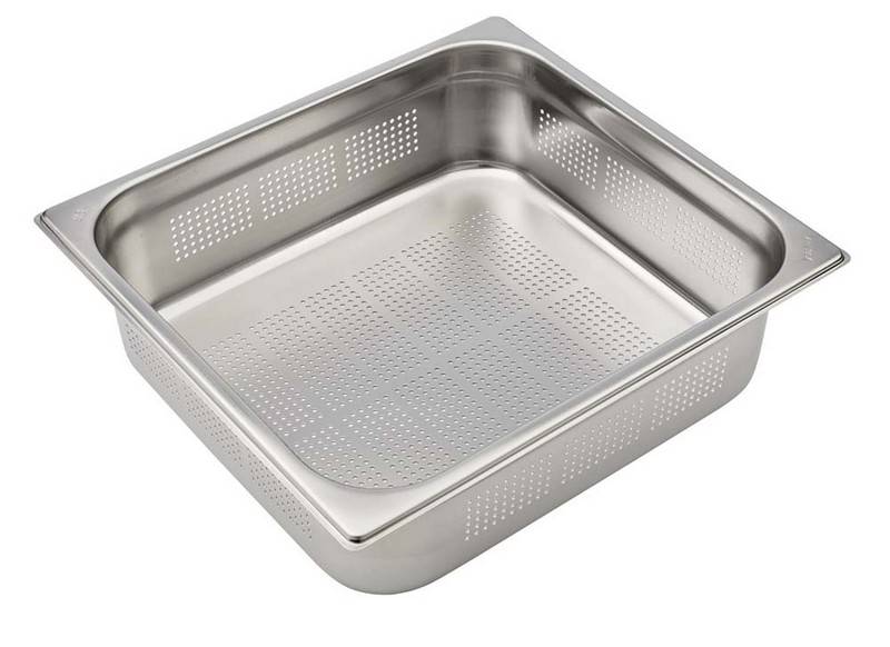 BACINELLA FORATA ACCIAIO INOX GN2/3 H150MM