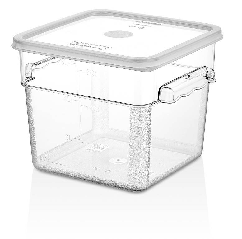 5.7L Square Polycarbonate Jar