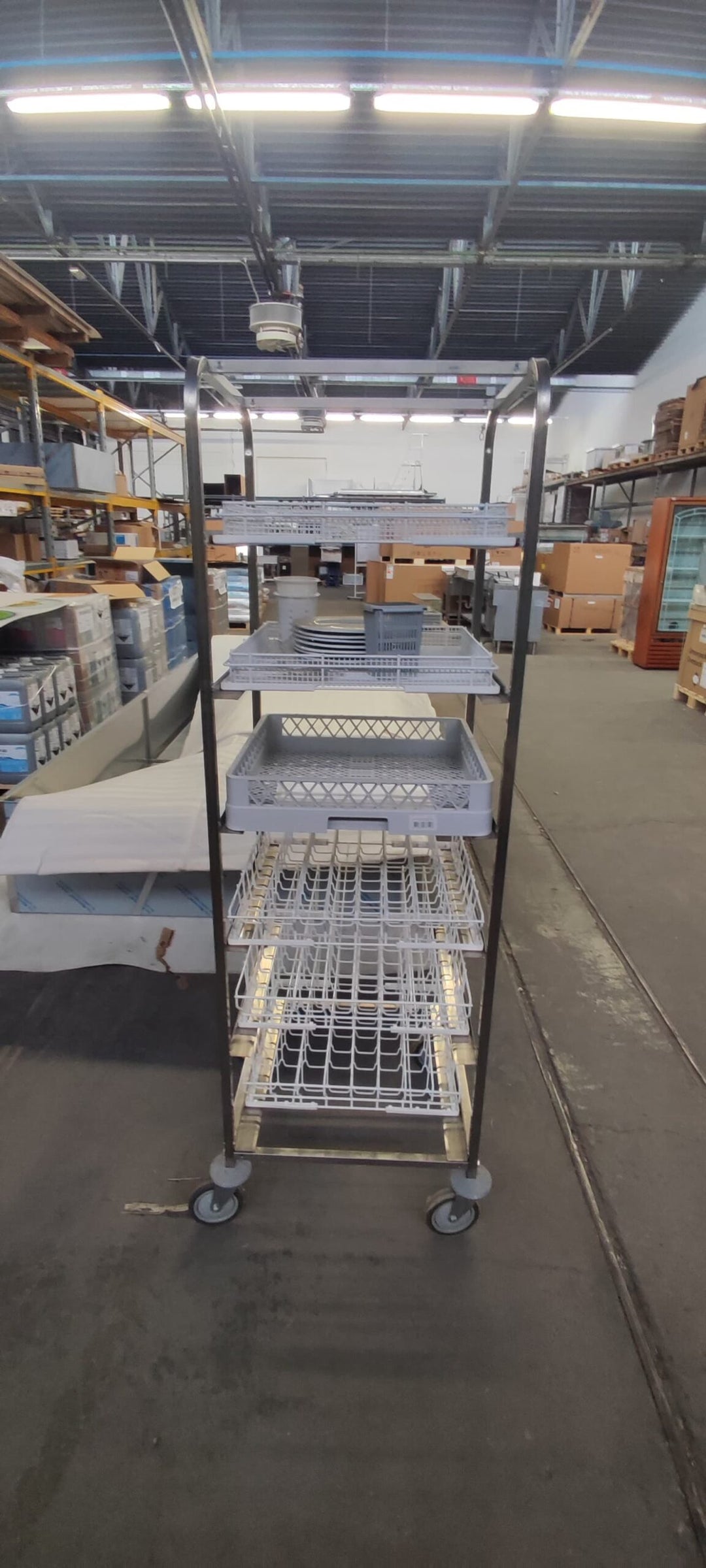 Carrello Inox sala espositiva