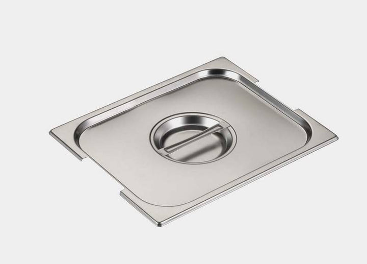 COPERCHIO CON SPACCO MANIGLIA ACCIAIO INOX GN1/2