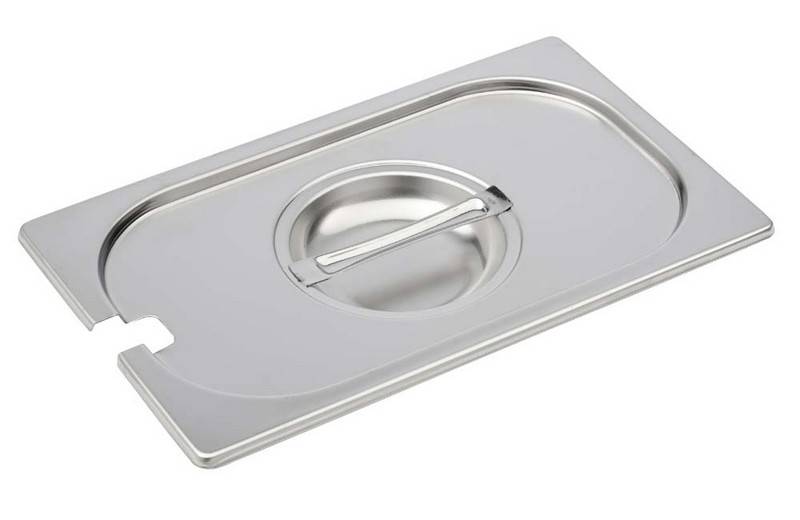 DECKEL MIT LOCH LÖFFEL EDELSTAHL GN1/4
