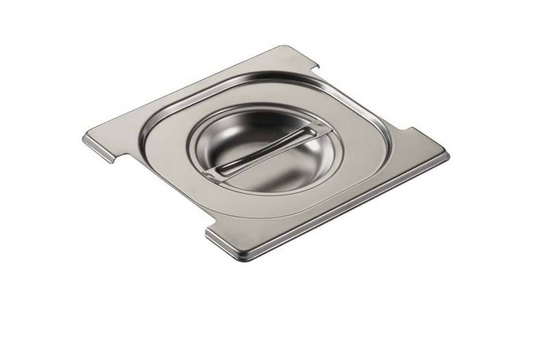 DECKEL MIT GRIFFAUSSCHNITT EDELSTAHL GN1/6
