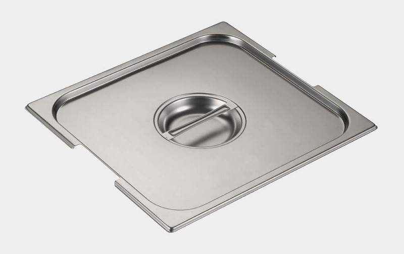DECKEL MIT GRIFFAUSSCHNITT EDELSTAHL GN2/3
