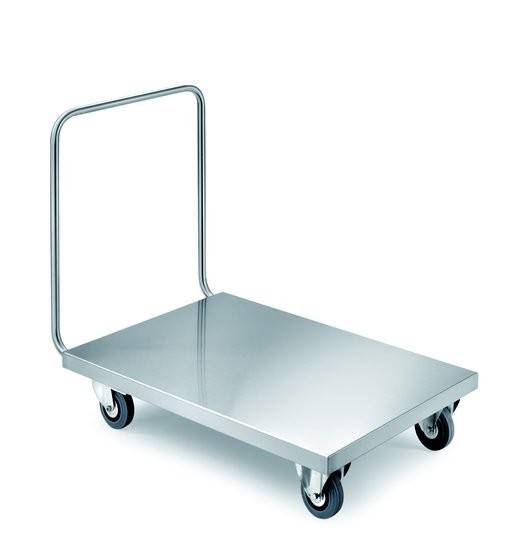 CARRELLO ACCIAIO INOX PER TRASPORTI PESANTI 1000X600MM