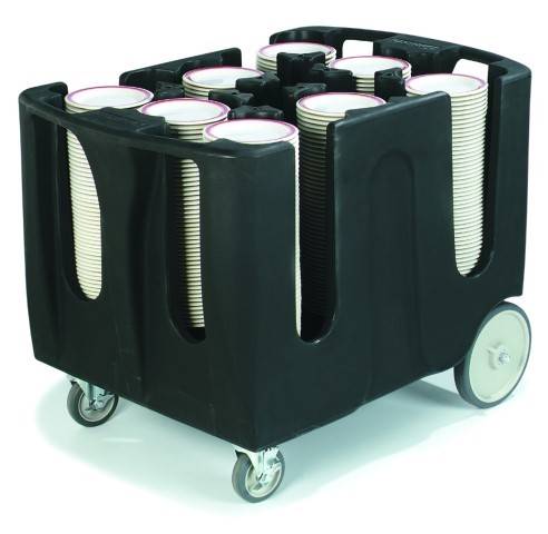 CARRELLO PORTAPIATTI CON 6 ELEMENTI DIVISORI REGOLABILI