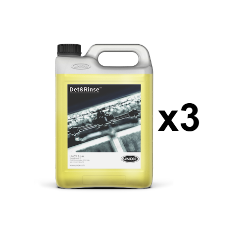 UNOX Detergente DET&amp;Rinse Masterpack da 3 confezioni DB1016