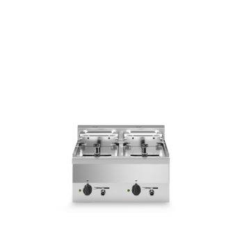 Electric fryer Eco version, 2 wells capacity 10 liters Code F60/60FRESE/2V10/T