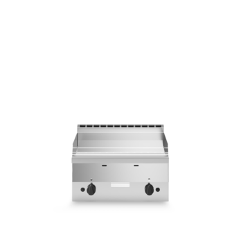 Gas-Bratplatte mit glatter, polierter Chromplatte Code F60/60FTG/CL/T