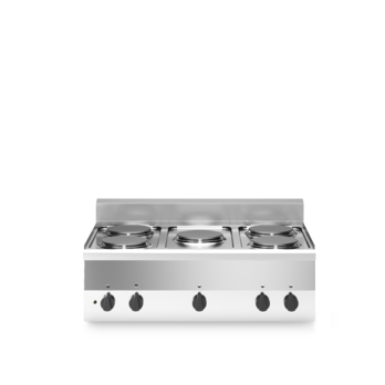 Piano di cottura elettrico ECO, 5 piastre Cod. F60/90PCEE/T