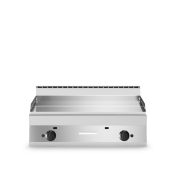 Fry-top a gas con piastra liscia cromata lucida Cod. F65/100FTG/CL/T