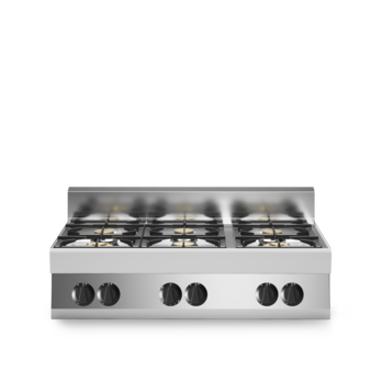 Piano di cottura gas, 6 fuochi modello top Cod. F70/110PCGB/T
