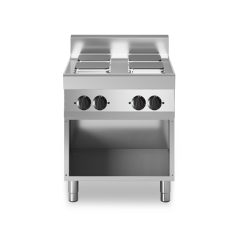 Electric cooker with 2 square hot plates on open cabinet Code: F70/40PCEQ/A